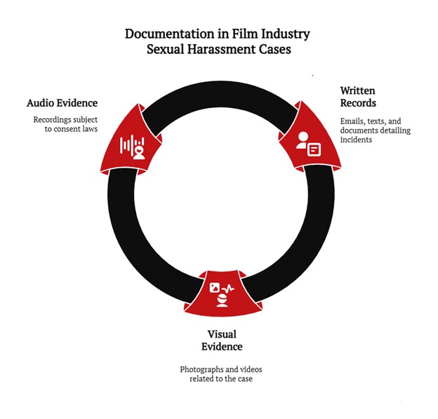 documentation in film industry sexual harassment cases